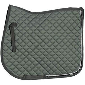 Rhinegold Elite Diamante Trim Saddle Cloth, Pony, Grey Rhinegold Elite Diamante Trim Saddle Cloth, Pony, Grey