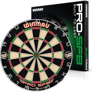 WINMAU Pro SFB Bristle Dart Board Professional Staple Free Bullseye Dartboard Pro Dart Board for Home, Tournament or Club Durable Bristle Dartboards for Darts Enthusiasts WINMAU Pro SFB Bristle Dart Board Professional Staple Free Bullseye Dartboard Pro Dart Board for Home, Tournament or Club Durable Bristle Dartboards for Darts Enthusiasts