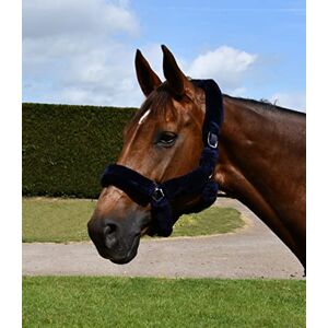 Rhinegold Fur Trim Headcollar Cob Navy Rhinegold Fur Trim Headcollar Cob Navy