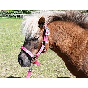 Rhinegold Unicorn Headcollar and Rope Set Pony Raspberry Rhinegold Unicorn Headcollar and Rope Set Pony Raspberry