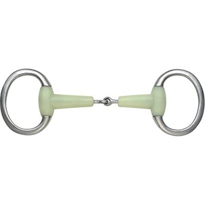 Shires Equikind Jointed Eggbutt Flat Ring Snaffle Horse Bit 5, Palgrn Shires Equikind Jointed Eggbutt Flat Ring Snaffle Horse Bit 5, Palgrn