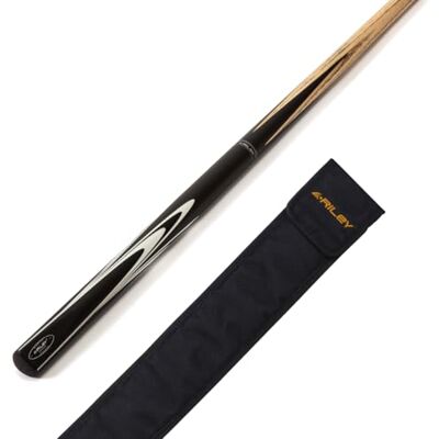 Riley 2 Piece North American Ash Snooker & Pool Cue 145cm 9.5mm tip with Soft Cue Case Riley 2 Piece North American Ash Snooker & Pool Cue 145cm 9.5mm tip with Soft Cue Case