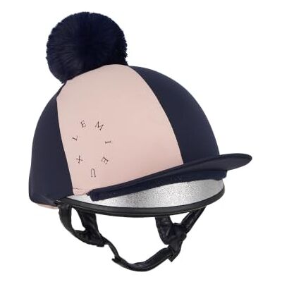 LeMieux Harlequin Hat Silk Navy/Petal LeMieux Harlequin Hat Silk Navy/Petal