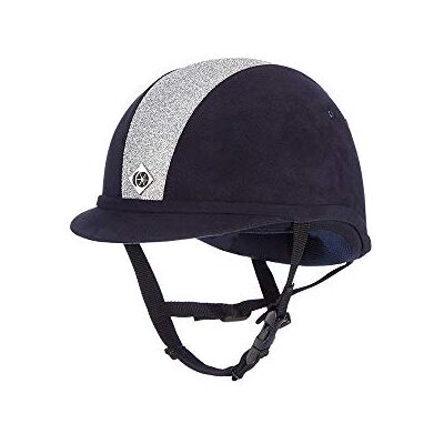 Charles Owen Yr8 Sparkly 7 (57cm) Navy/Shiny Silver Charles Owen Yr8 Sparkly 7 (57cm) Navy/Shiny Silver
