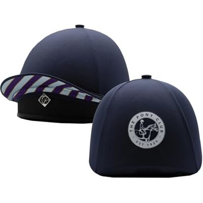 Equetech Junior Pony Club 2-in-1 Lycra Hat Silk Blue Equetech Junior Pony Club 2-in-1 Lycra Hat Silk Blue