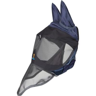 Shires FlyGuard Pro Deluxe Fly Mask with Ears & Nose – Small Pony Size Premium Fine Mesh Protection Lightweight Breathable Fly & Insect Guard Secure Fit Navy Shires FlyGuard Pro Deluxe Fly Mask with Ears & Nose – Small Pony Size Premium Fine Mesh Protection Lightweight Breathable Fly & Insect Guard Secure Fit Navy