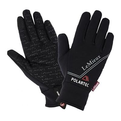 LeMieux PolarTec Adults Horse Riding Gloves Black LeMieux PolarTec Adults Horse Riding Gloves Black