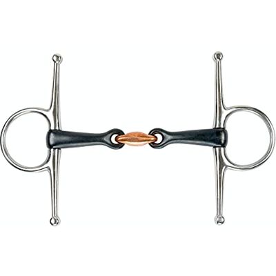 Shires Full Cheek Lozenge Black Sweet Iron Horse Bit UK 4 1/2", Black Sweet Iron Shires Full Cheek Lozenge Black Sweet Iron Horse Bit UK 4 1/2", Black Sweet Iron