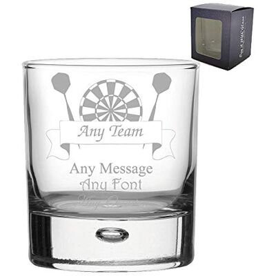 All Things Personalised Personalised Engraved Sports Award Darts Trophy, Whiskey Glass, Gift Boxed, Perfect for Any Award, Team and Occasion All Things Personalised Personalised Engraved Sports Award Darts Trophy, Whiskey Glass, Gift Boxed, Perfect for Any Award, Team and Occasion