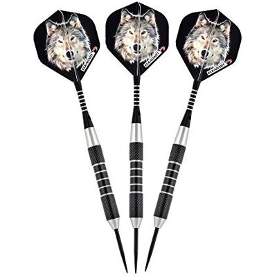 Elkadart Lone Wolf Steel Tip Darts - Unisex-Adult - 21 Grams Elkadart Lone Wolf Steel Tip Darts - Unisex-Adult - 21 Grams