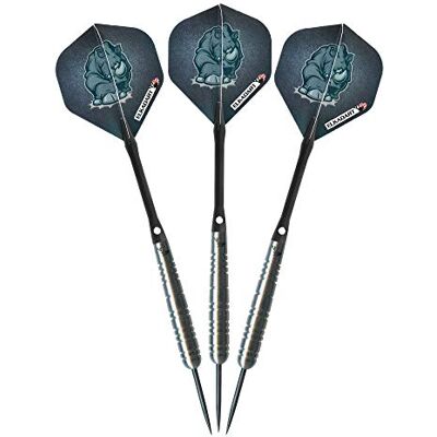 Elkadart Rhino 80% Tungsten Steel Tip Darts with Storage/Travel Case, 25 Grams Elkadart Rhino 80% Tungsten Steel Tip Darts with Storage/Travel Case, 25 Grams