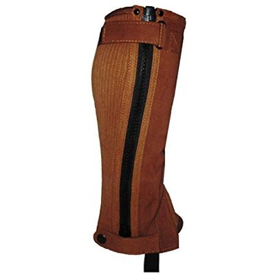 Hands On Equestrian Childrens Horse Riding Chaps Gaiters Black or Brown Amara Leather Hands On Equestrian Childrens Horse Riding Chaps Gaiters Black or Brown Amara Leather