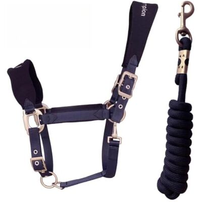 MTKSFDC Lunge Line For Horses Padded Anti-wear Horse Bridle Halter 2M Adjustable Horse Lead Rope Set, Durable Equestrian Training Accessory(Medium Size-1) MTKSFDC Lunge Line For Horses Padded Anti-wear Horse Bridle Halter 2M Adjustable Horse Lead Rope Set, Durable Equestrian Training Accessory(Medium Size-1)