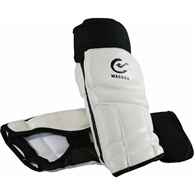 Wacoku WTF Approved Taekwondo Foot Guard Foot Protector- White (Medium) Wacoku WTF Approved Taekwondo Foot Guard Foot Protector- White (Medium)