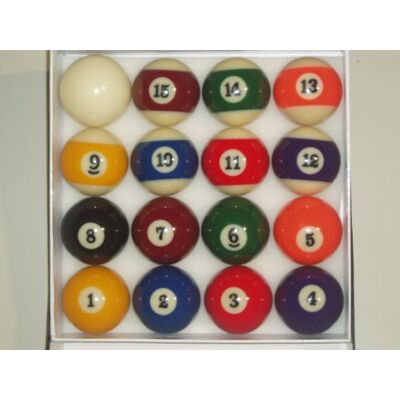 SGL SPOTS & STRIPES 2 1/4" POOL BALLS (AMERICAN SIZE) ** SGL SPOTS & STRIPES 2 1/4" POOL BALLS (AMERICAN SIZE) **