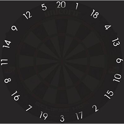 Unicorn HD2 Pro Edition Metal Number Ring Dartboard Ring, Black, Standard Unicorn HD2 Pro Edition Metal Number Ring Dartboard Ring, Black, Standard