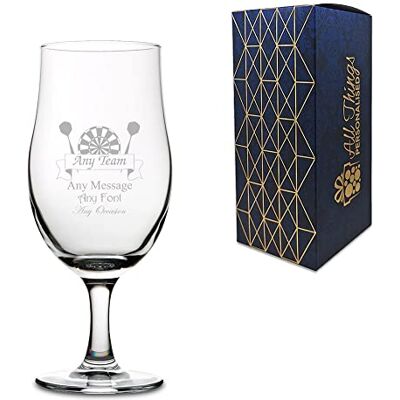 All Things Personalised Personalised Engraved Sports Award Darts Trophy, 13oz Stemmed Glass, Gift Boxed, Perfect for Any Award, Team and Occasion All Things Personalised Personalised Engraved Sports Award Darts Trophy, 13oz Stemmed Glass, Gift Boxed, Perfect for Any Award, Team and Occasion