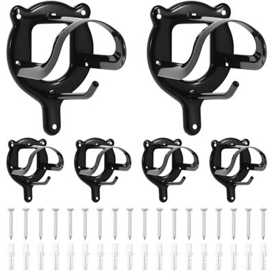 CBWERBB 6 Pcs Heavy Duty Horse Bridle Racks,Black Metal Bridle Bracket Hooks Horse Tack Storage Halter Hanger with Tubes and Screw,Wall Mounted Tack Storage Organizer for Warehouse CBWERBB 6 Pcs Heavy Duty Horse Bridle Racks,Black Metal Bridle Bracket Hooks Horse Tack Storage Halter Hanger with Tubes and Screw,Wall Mounted Tack Storage Organizer for Warehouse