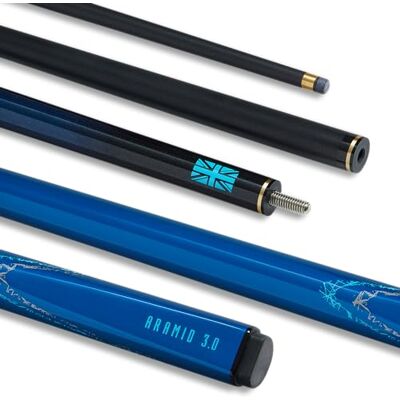 POWERGLIDE Carbon Fibre & Fibreglass 2 Piece 50/50 Joint Snooker Pool or Billiard Cue Stick Ultra Smooth Metallic Painted High Gloss 18 or 19 oz Full Size 57" 10 mm Tip POWERGLIDE Carbon Fibre & Fibreglass 2 Piece 50/50 Joint Snooker Pool or Billiard Cue Stick Ultra Smooth Metallic Painted High Gloss 18 or 19 oz Full Size 57" 10 mm Tip