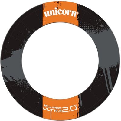 Unicorn Heavy Duty Dartboard Surround Ultra 2.0 Professional Slimline High Density Injection Moulded EVA Plastic No Fixings Required Black & Orange Unicorn Heavy Duty Dartboard Surround Ultra 2.0 Professional Slimline High Density Injection Moulded EVA Plastic No Fixings Required Black & Orange