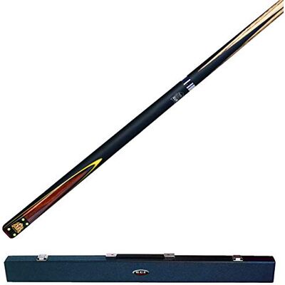 BCE Hwac-2am Heritage 2 Piece Ash Snooker Cue with Matching Grain and WAC Hard Case 145cm 9 5mm ti, black butt/natural wood shaft, 57 UK BCE Hwac-2am Heritage 2 Piece Ash Snooker Cue with Matching Grain and WAC Hard Case 145cm 9 5mm ti, black butt/natural wood shaft, 57 UK