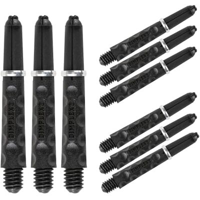 Harrows Darts 3 x Sets of Dimplex Dart Stems 9 Dart Shafts in Total Medium and Short Sizes in Black or White Harrows Darts 3 x Sets of Dimplex Dart Stems 9 Dart Shafts in Total Medium and Short Sizes in Black or White