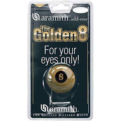 Aramith Professional Billiards Fun Training Ball Collection With Instruction Booklet Endorsed by World's Famous Coach and Instructor PRO CUP TV Training Cue Balls (Golden " 8 " 57mm) Aramith Professional Billiards Fun Training Ball Collection With Instruction Booklet Endorsed by World's Famous Coach and Instructor PRO CUP TV Training Cue Balls (Golden " 8 " 57mm)
