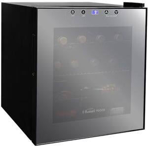 Russell Hobbs Wine Cooler 46 Litre 12 Bottle Undercounter Freestanding Beverage Holder for Beer, Stainless Steel, LED Light, Drinks & Snacks Mirrored Glass Door, RH15WC201MR Russell Hobbs Wine Cooler 46 Litre 12 Bottle Undercounter Freestanding Beverage Holder for Beer, Stainless Steel, LED Light, Drinks & Snacks Mirrored Glass Door, RH15WC201MR