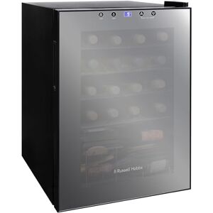 Russell Hobbs 20 Bottle 62L Mirrored Door Wine Cooler Freestanding Beverage Drinks Fridge, LED Light with Touch Control, Digital Display, Adjustable Shelves, Glass Door RH20WC201MR Russell Hobbs 20 Bottle 62L Mirrored Door Wine Cooler Freestanding Beverage Drinks Fridge, LED Light with Touch Control, Digital Display, Adjustable Shelves, Glass Door RH20WC201MR