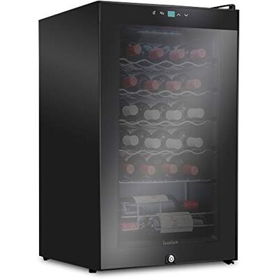 Ivation Fridge with 24 Bottles with Lock Large Unrecessed Wine Cellar for Red Wine, White Wine, Champagne or Sparkling Wine 41f-64f with Digital Temperature Control for Refrigerator, Door Ivation Fridge with 24 Bottles with Lock Large Unrecessed Wine Cellar for Red Wine, White Wine, Champagne or Sparkling Wine 41f-64f with Digital Temperature Control for Refrigerator, Door