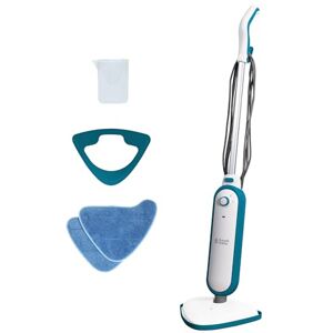 Russell Hobbs Upright Steam Mop, 1.4kW Power, 380ml Water Tank, 30-Second Heat-up, 15-Minute Run-Time, Sealed Hard Floors, Tiles, Vinyl Flooring, Carpets, Rugs in White & Aqua, RHSM1001-G Russell Hobbs Upright Steam Mop, 1.4kW Power, 380ml Water Tank, 30-Second Heat-up, 15-Minute Run-Time, Sealed Hard Floors, Tiles, Vinyl Flooring, Carpets, Rugs in White & Aqua, RHSM1001-G
