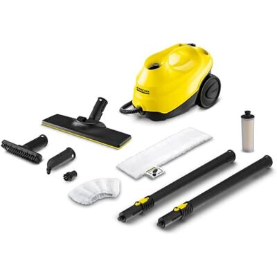 Kärcher Steam Cleaner SC 3 EasyFix, steam pressure: max. 3.5 bar, heating time: 30 s, power: 1900 W, surface power: 75 m², tank: 1 l, with descaling cartridge, floor cleaning kit and nozzles Kärcher Steam Cleaner SC 3 EasyFix, steam pressure: max. 3.5 bar, heating time: 30 s, power: 1900 W, surface power: 75 m², tank: 1 l, with descaling cartridge, floor cleaning kit and nozzles