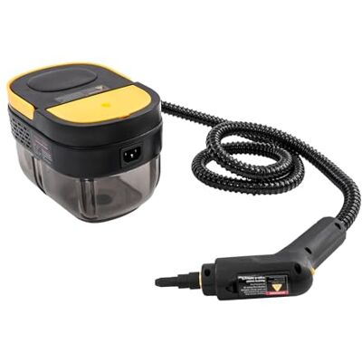 KKVUIIFF Steam Cleaner, 1500W Handheld High Temperature Steam Cleaner, Yellow Multi Purpose Steam Cleaner with Multiple Cleaning Nozzles, 15s Fast Heating, 1.6L Water Tank, for Floors, Furniture, Cars KKVUIIFF Steam Cleaner, 1500W Handheld High Temperature Steam Cleaner, Yellow Multi Purpose Steam Cleaner with Multiple Cleaning Nozzles, 15s Fast Heating, 1.6L Water Tank, for Floors, Furniture, Cars