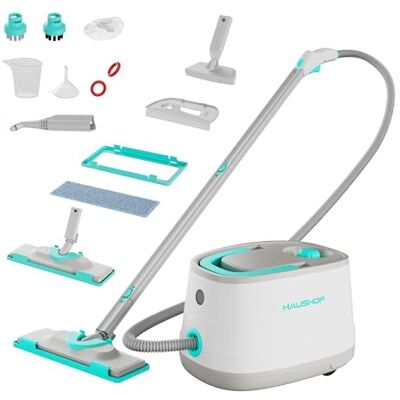 HAUSHOF 2000 W Multipurpose Steam Cleaner with 16 Accessories 1.5 L Water Tank, High Temp Steam, Chemical-Free Cleaning, Floor, Carpet, Window, Car HAUSHOF 2000 W Multipurpose Steam Cleaner with 16 Accessories 1.5 L Water Tank, High Temp Steam, Chemical-Free Cleaning, Floor, Carpet, Window, Car