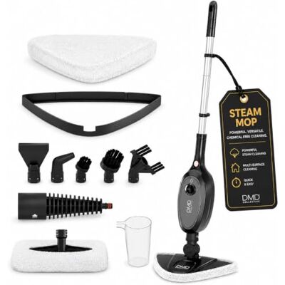 DMD Collective 10-in-1 Steam Cleaner, Steam Mop, Steamer Cleaning 3.5m Power Cord, Adjustable Steam Control, Multi-Surface Steam Cleaner, Fast Heat-Up for Tile, Laminate & Sealed Wood 1300W DMD Collective 10-in-1 Steam Cleaner, Steam Mop, Steamer Cleaning 3.5m Power Cord, Adjustable Steam Control, Multi-Surface Steam Cleaner, Fast Heat-Up for Tile, Laminate & Sealed Wood 1300W