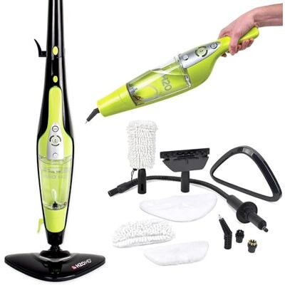 H2O HD 5-in-1 Steam Mop & Handheld Steam Cleaner – Carpet Cleaner, Clothes Steamer, Grout & Window Tools, Chemical-Free, Lightweight & Compact, 1500W, 450ml Tank, Variable Settings H2O HD 5-in-1 Steam Mop & Handheld Steam Cleaner – Carpet Cleaner, Clothes Steamer, Grout & Window Tools, Chemical-Free, Lightweight & Compact, 1500W, 450ml Tank, Variable Settings