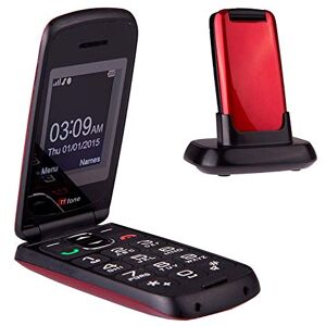 TTfone Star Big Button Simple Easy To Use Flip Mobile Phone Pay As You Go (O2 PAYG, Red) TTfone Star Big Button Simple Easy To Use Flip Mobile Phone Pay As You Go (O2 PAYG, Red)