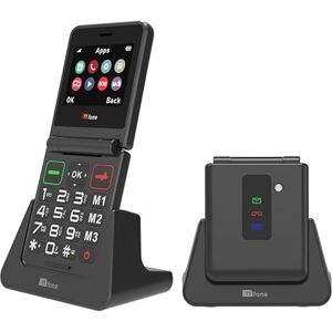 TTfone TT660 Flip Mobile Phone for Seniors Folding Design, Big Buttons, Emergency Assistance, Long Battery Life Pay As You Go (Vodafone PAYG, Black, with Dock Charger) TTfone TT660 Flip Mobile Phone for Seniors Folding Design, Big Buttons, Emergency Assistance, Long Battery Life Pay As You Go (Vodafone PAYG, Black, with Dock Charger)