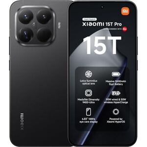 Xiaomi 15T Pro, Smartphone 12+512GB, 6.83" 144Hz Eye-care Display, MediaTek Dimensity 9400+, 50MP Leica 5x Pro Telephoto, 5500mAh, Black, Charger Not Included,2-years warranty Xiaomi 15T Pro, Smartphone 12+512GB, 6.83" 144Hz Eye-care Display, MediaTek Dimensity 9400+, 50MP Leica 5x Pro Telephoto, 5500mAh, Black, Charger Not Included,2-years warranty