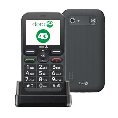 Doro Leva L10 Unlocked Basic Mobile Phone for Elderly Graphite Senior Mobile Phone with Large Display, GPS Assist Button, Hearing Aid Compatibility, Camera and Charger Included Doro Leva L10 Unlocked Basic Mobile Phone for Elderly Graphite Senior Mobile Phone with Large Display, GPS Assist Button, Hearing Aid Compatibility, Camera and Charger Included