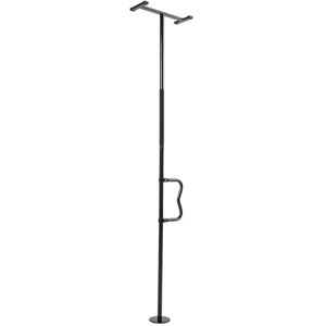 VEVOR Floor-to-Ceiling Transfer Pole, Tension Mounted Bathroom Grab Bar with Anti-Slip Curve Handle, 300 Lbs Capacity Security Pole for Elderly, Ideal Senior Safety Pole for 7-10 Ft Ceilings, Black VEVOR Floor-to-Ceiling Transfer Pole, Tension Mounted Bathroom Grab Bar with Anti-Slip Curve Handle, 300 Lbs Capacity Security Pole for Elderly, Ideal Senior Safety Pole for 7-10 Ft Ceilings, Black