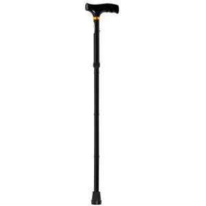 Homecraft Folding Coloured Walking Stick with Wooden Handle, Lightweight Adjustable Walking Cane for Balance, Mobility Aid, Black, 775-875 mm/31-35 Inch, (Eligible for VAT relief in the UK) Homecraft Folding Coloured Walking Stick with Wooden Handle, Lightweight Adjustable Walking Cane for Balance, Mobility Aid, Black, 775-875 mm/31-35 Inch, (Eligible for VAT relief in the UK)
