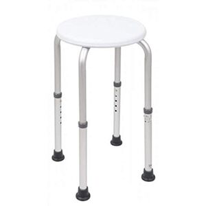 Homecraft Aluminium Shower Stools with Circular Seat, 508-610 mm Pre-Assembled (Eligible for VAT Relief in the UK) Height Adjustable Sturdy Bathroom Seat for Elderly & Disabled, Reduce Slips & Falls Homecraft Aluminium Shower Stools with Circular Seat, 508-610 mm Pre-Assembled (Eligible for VAT Relief in the UK) Height Adjustable Sturdy Bathroom Seat for Elderly & Disabled, Reduce Slips & Falls