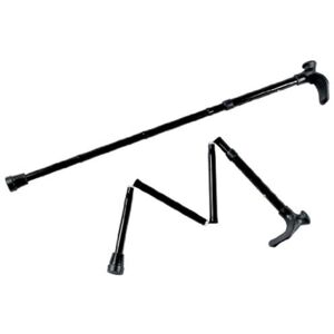 Homecraft Days Contoured Grip Sticks, Walking Stick with Comfortable Grip for Enhanced Support, Features Central Handle Positioning to Reduce Wrist Strain, Folding, 775-875MM, Right, Black Homecraft Days Contoured Grip Sticks, Walking Stick with Comfortable Grip for Enhanced Support, Features Central Handle Positioning to Reduce Wrist Strain, Folding, 775-875MM, Right, Black