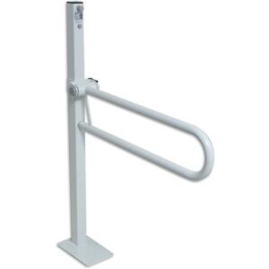 NRS Healthcare Standard Floor Fixed Folding Support Rail 55 cm, Length NRS Healthcare Standard Floor Fixed Folding Support Rail 55 cm, Length