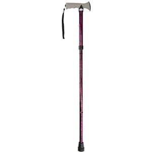 DRIVE DEVILBISS HEALTHCARE Drive Devilbiss Folding Walking Stick with Soft Grip Handle, Purple (Packaging may vary) DRIVE DEVILBISS HEALTHCARE Drive Devilbiss Folding Walking Stick with Soft Grip Handle, Purple (Packaging may vary)