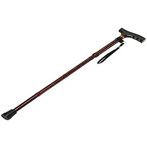 Homecraft Folding Coloured Walking Stick with Wooden Handle, Lightweight Adjustable Walking Cane for Balance, Mobility Aid, Walnut, 825-925mm Homecraft Folding Coloured Walking Stick with Wooden Handle, Lightweight Adjustable Walking Cane for Balance, Mobility Aid, Walnut, 825-925mm