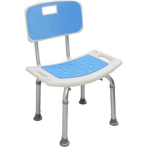 Aidapt Shower Chair with Padded Seat and Back,Height Adjustable,Non-Slip Ferrules,Shower Head Holder,Integral Handles,Lightweight Aluminium,Elderly,Disabled,Pregnancy,No Tools Required Aidapt Shower Chair with Padded Seat and Back,Height Adjustable,Non-Slip Ferrules,Shower Head Holder,Integral Handles,Lightweight Aluminium,Elderly,Disabled,Pregnancy,No Tools Required