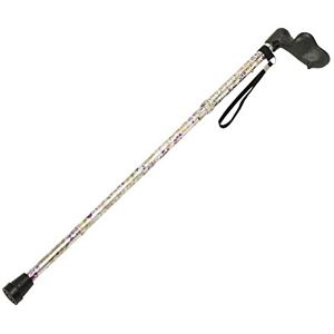 Homecraft Days Comfy Grip Sticks, Ergonomic Anodised Aluminium Walking Stick for Enhanced Comfort and Support, Lightweight, Sturdy Design with Comfortable Handle Options, 775-875MM, Right Hand, Woodland Flowers Homecraft Days Comfy Grip Sticks, Ergonomic Anodised Aluminium Walking Stick for Enhanced Comfort and Support, Lightweight, Sturdy Design with Comfortable Handle Options, 775-875MM, Right Hand, Woodland Flowers