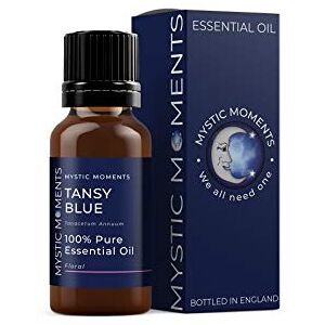 Mystic Moments Tansy Blue Essential Oil 5ml Pure & Natural Oil for Diffusers, Aromatherapy & Massage Blends Vegan GMO Free Mystic Moments Tansy Blue Essential Oil 5ml Pure & Natural Oil for Diffusers, Aromatherapy & Massage Blends Vegan GMO Free
